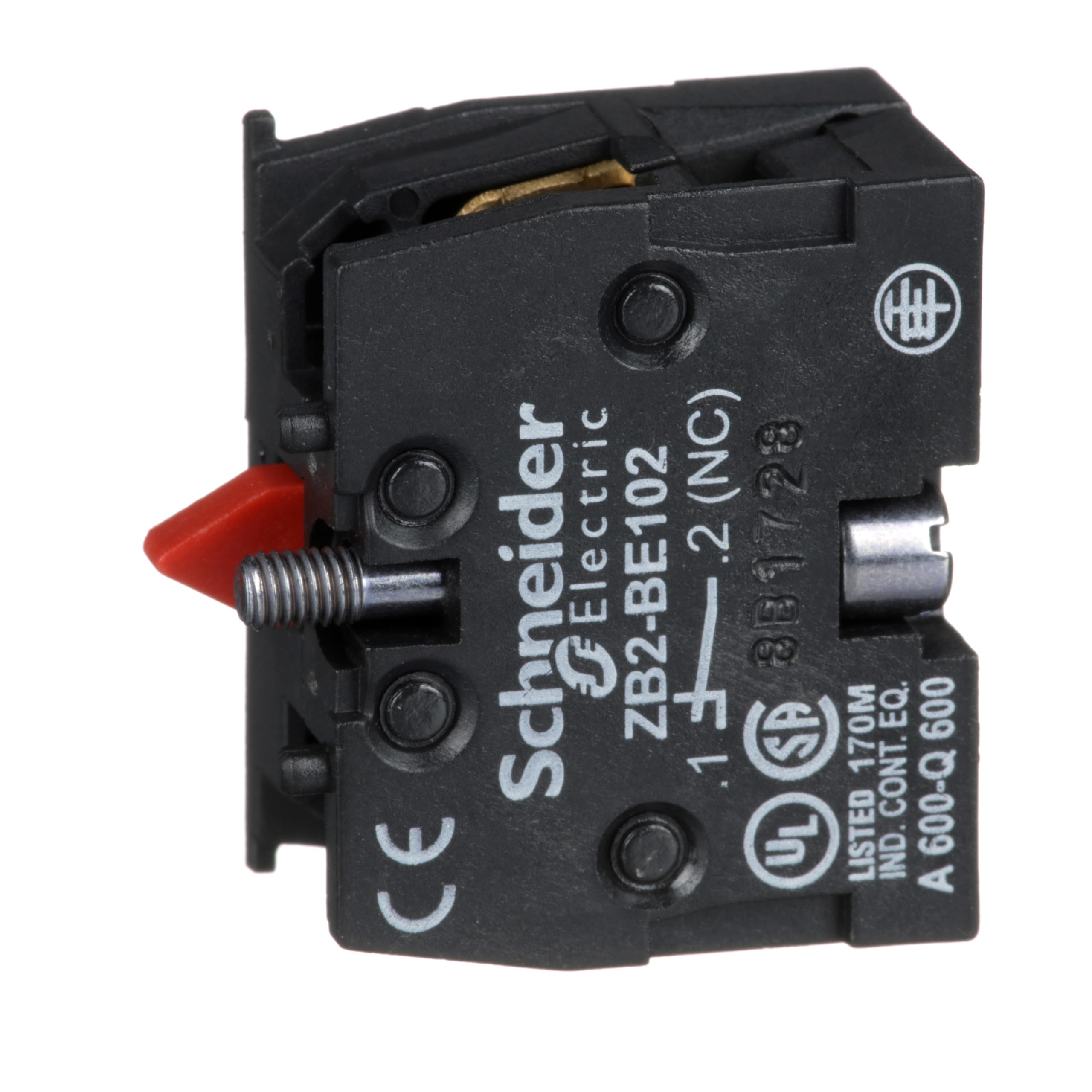 Schneider Electric XB2 Series Contact Block, 600V, 1NO