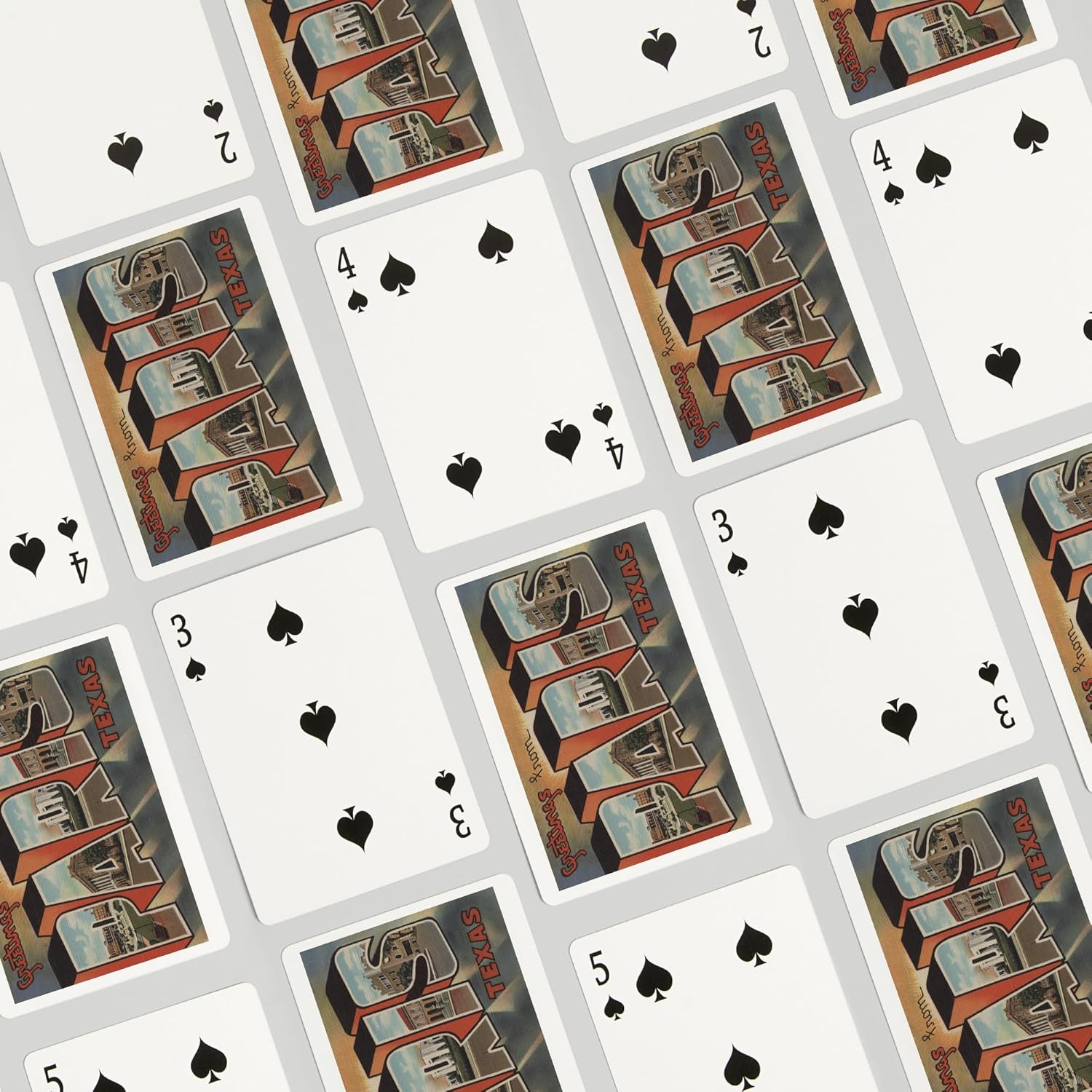 Lantern Press Greetings from Paris, Texas, 52 Playing Cards for Adults, Poker Size Card Deck
