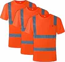 新品未開封！deps L/S TEE Mサイズ SAFETY ORANGE Moisture Wicking Long Sleeve Safety T-Shirt with Chest