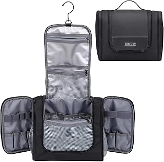 WITZMAN Toiletry Bag for Men Large Hanging Multi-Organization Bathroom Bag Water-Resistant Dopp Kit Shaving Bag Men(B690 B...