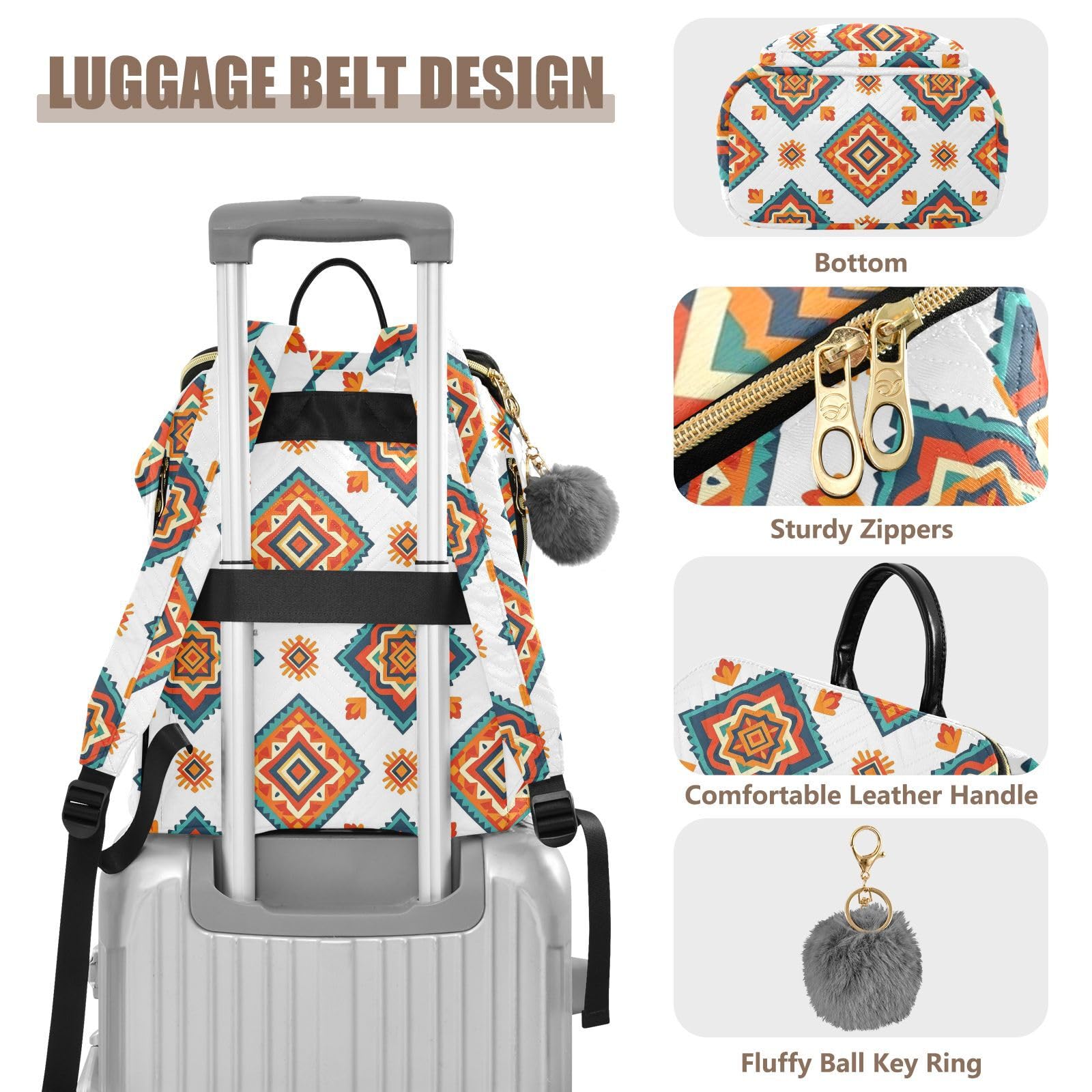15L moda zaino borsa per le donne Trendy robusto portatile Carry Bag