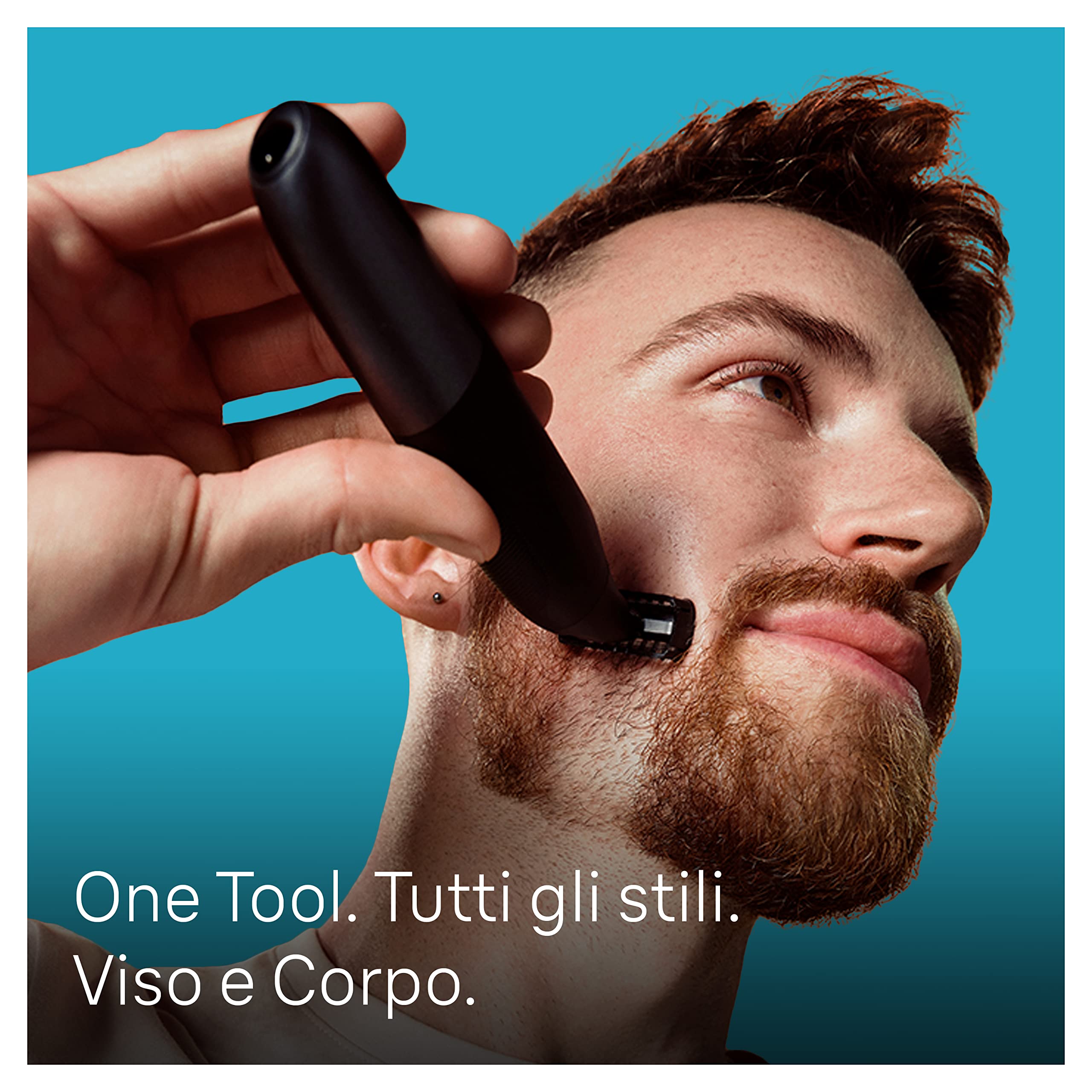 Braun REGOLABARBA UOMO e RASOIO ELETTRICO BARBA E Capelli Series X, Testina Flessibile Con lama 4D A Due Direzioni E Protezione SkinShield, 45 Minuti Di Utilizzo Senza Fili, Idea Regalo, XT3200