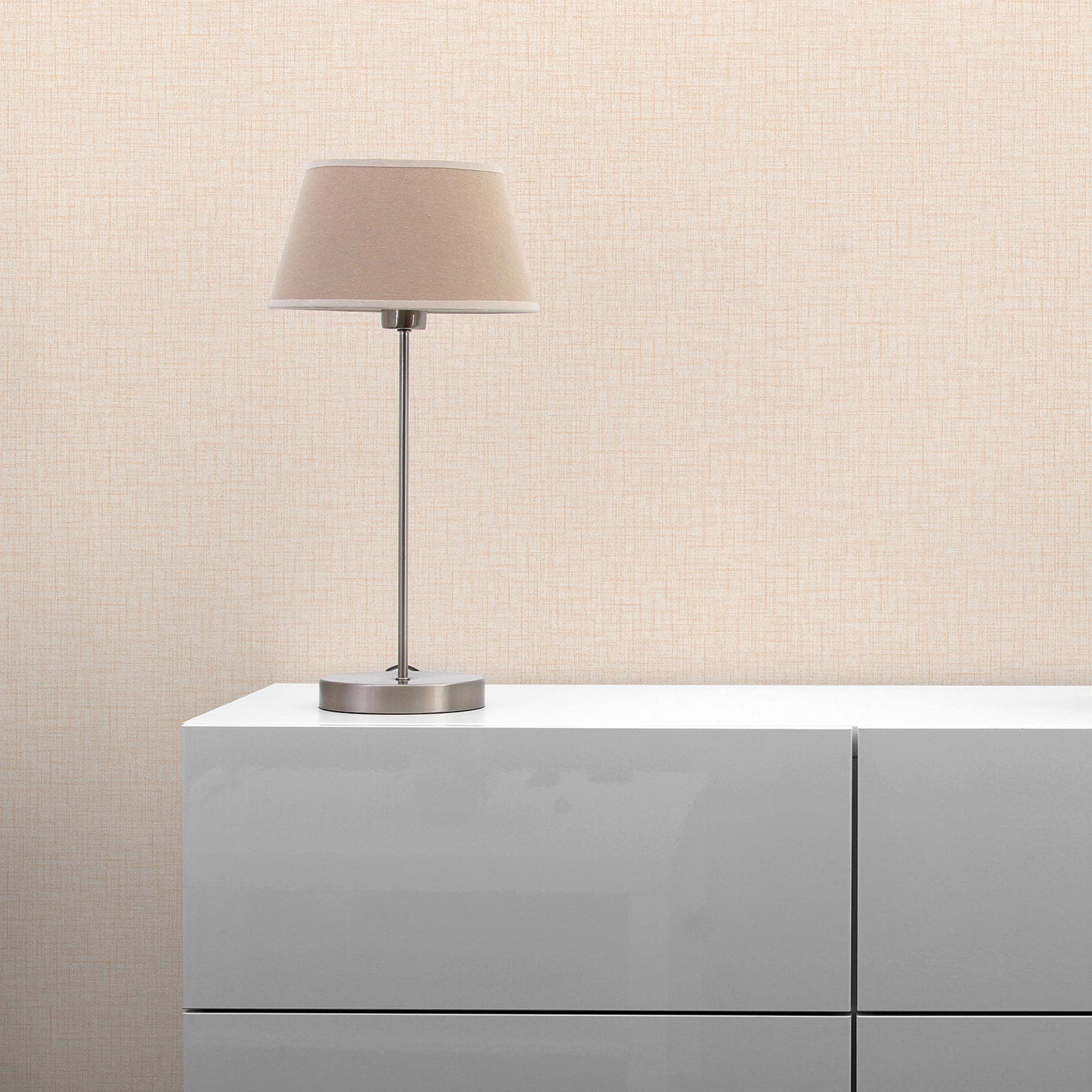 Tapete Uni M1-No.1200 Vliestapete Beige Unitapete Einfarbig für Wohnzimmer Schlafzimmer Küche