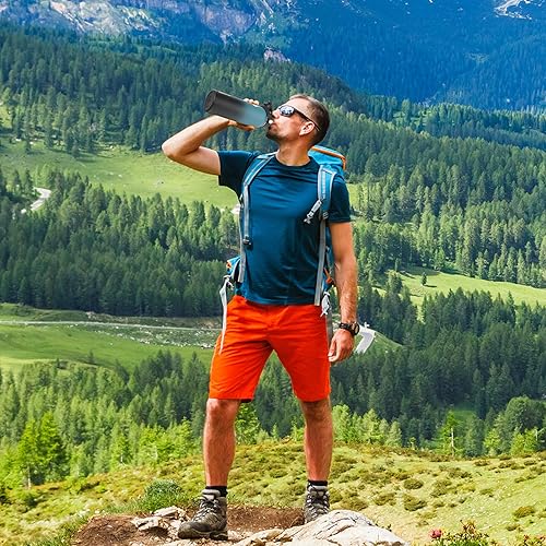 Miniatura 5 de Tapa de popote deportiva para HydroFlask accesorios de boca ancha, mango flexible con popote para Hydro Flask de 12, 18, 21, 32, 40, 64 onzas,