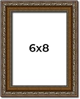 Vista 239 de Marco de fotos completo de madera dorada envejecida de 16 x 20 pulgadas con plexiglás acrílico UV, parte trasera de tablero de espuma y accesorios