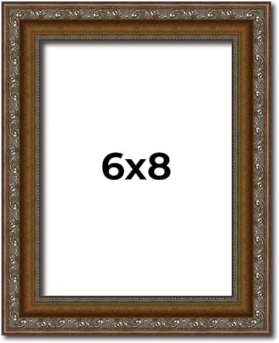 Miniatura 239 de Marco de fotos completo de madera dorada envejecida de 16 x 20 pulgadas con plexiglás acrílico UV, parte trasera de tablero de espuma y accesorios