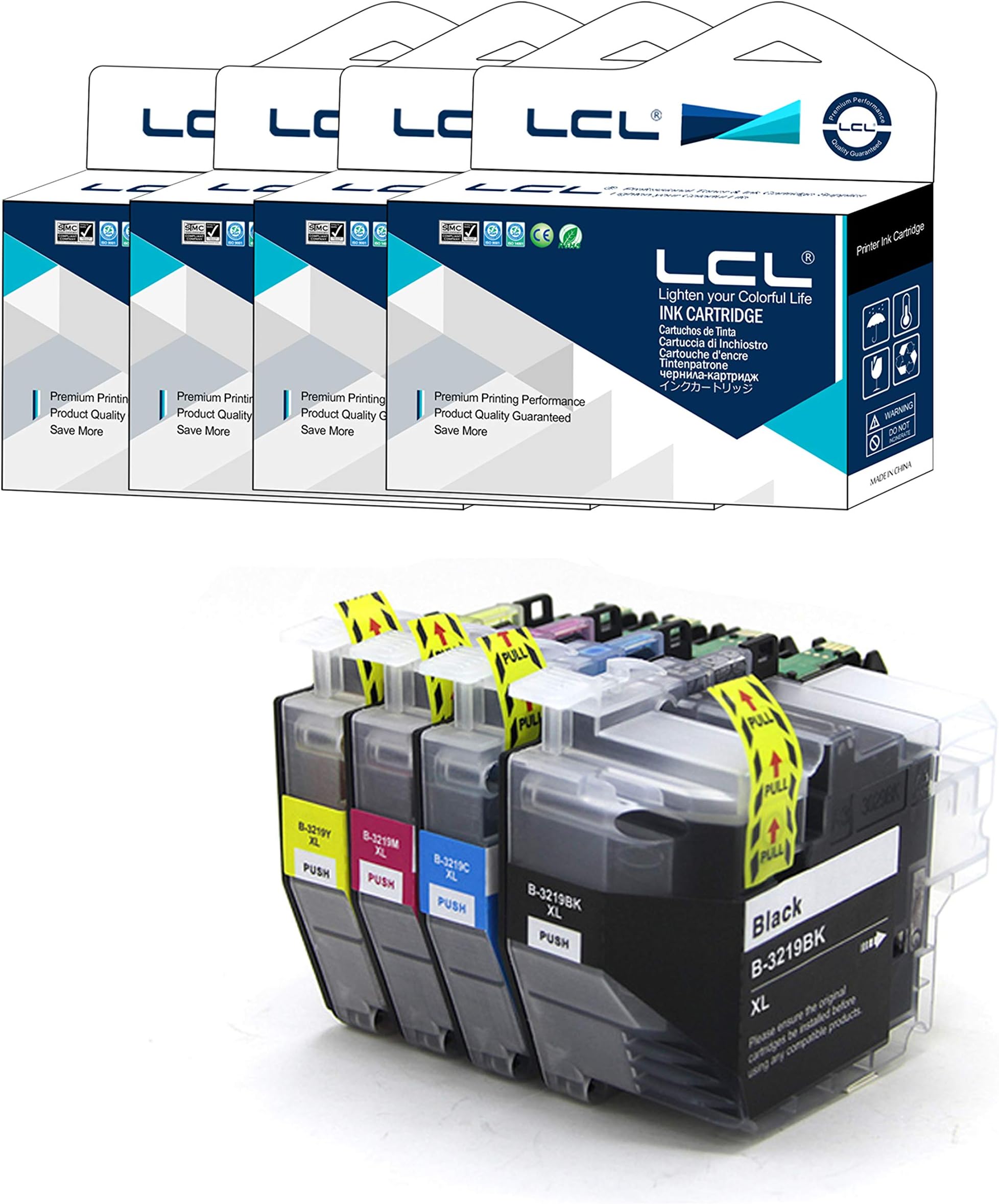 LCL LC3217 LC3219XL Ink Cartridge Replacement for Brother LC3219XLC LC3219XLM LC3219XLY for Brother MFC-J5330DW MFC-J5335DW MFC-J5730DW MFC-J5930DW MFC-J6530DW MFC-J6930DW MFC-J6935DW (3PK)