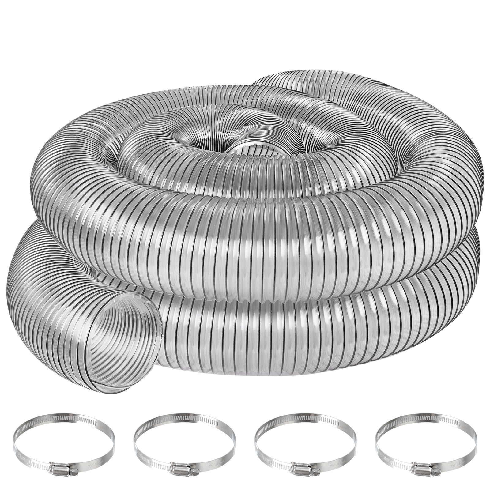 JIANBENKJ 6 inch clear dust collection hose 20 feet