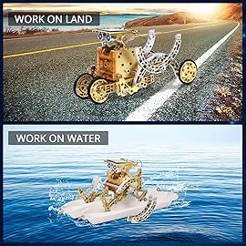 RAESOOT STEM Toys for Kids Age 8-13, 12-in-1 Solar Robot Building Science Kits for Boys Girls Teen Age 9 10 11 12, Engineering Christmas Birthday Gifts for 8+ Year Old Boys