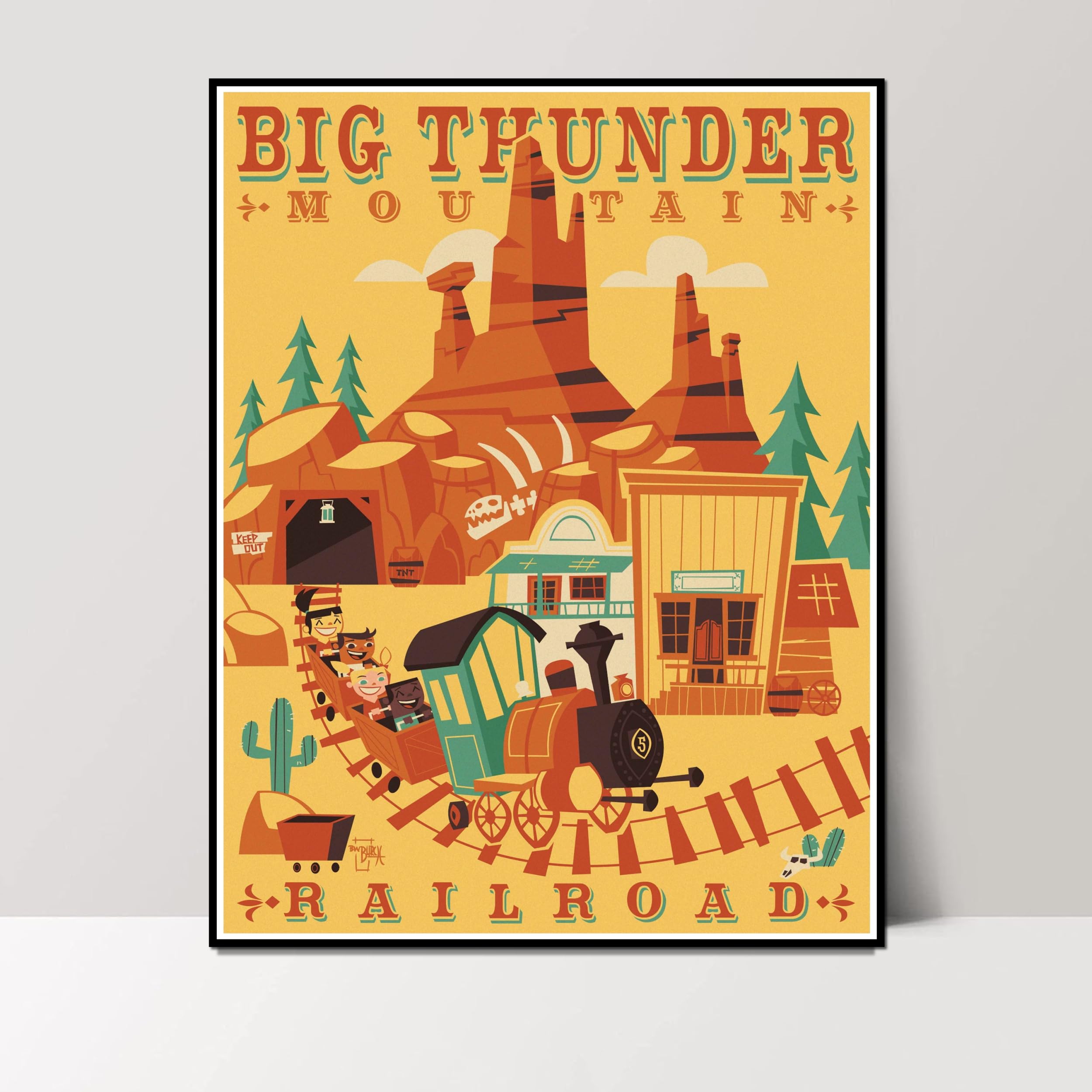 Amazon.com: Alyam Store Vintage Disneyland Posters - Unframed Set