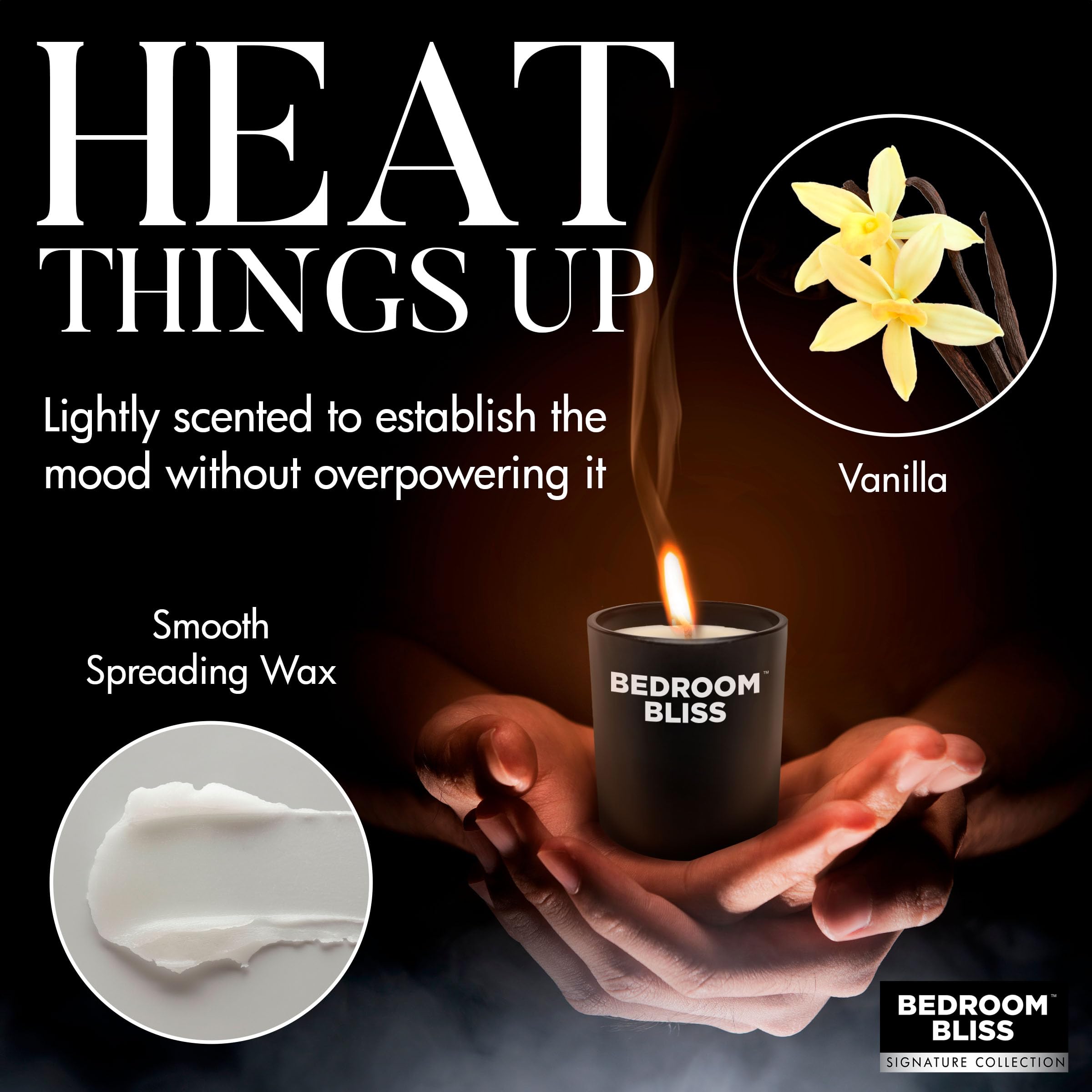 BEDROOM BLISS Lover's Massage Candle - Vanilla