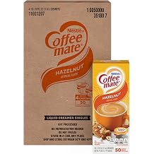 Coffee mate 35180CT Hazelnut Creamer, .375 oz., 200 Creamers/Carton
