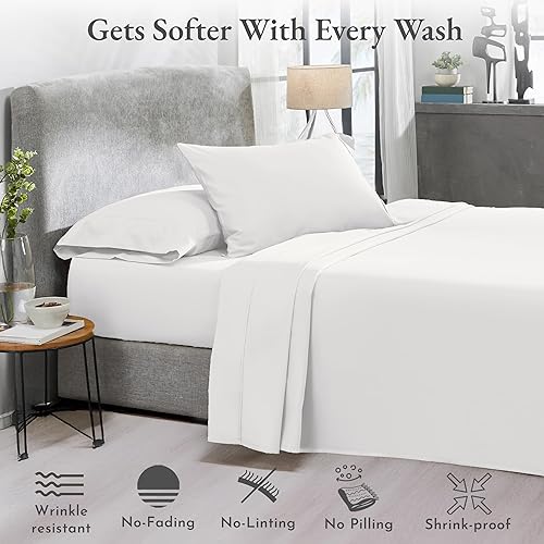 Vista 75 de California Design Den - Algodón puro cepillado, fibras largas