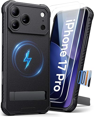 Miniatura 8 de Funda para Samsung Galaxy S25 Edge, compatible con MagSafe y soporte integrado, probada contra caídas de grado militar, mate, resistente, a prueba