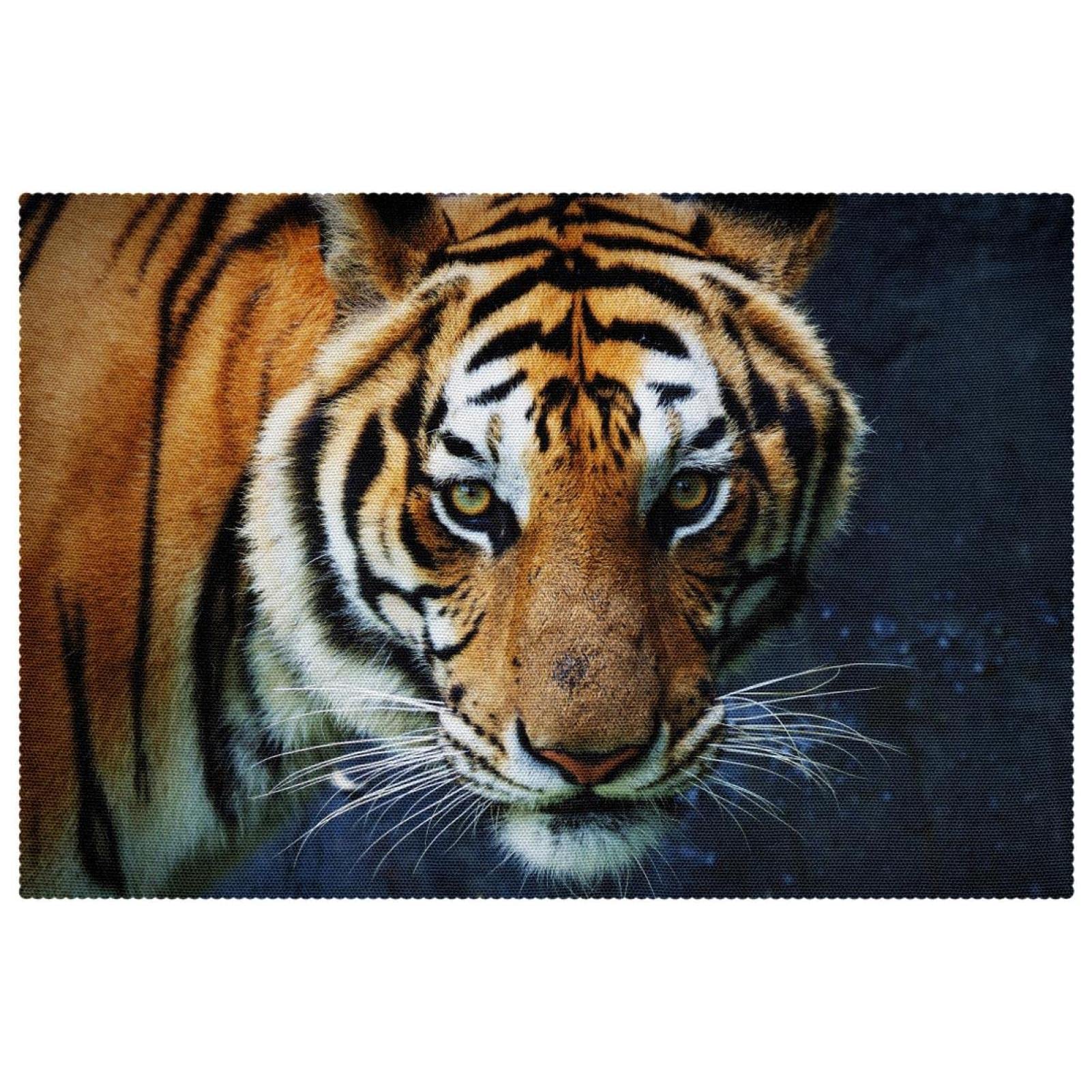 Sets de table tigre pour repas conviviaux en famille et dîners à thèmes originaux