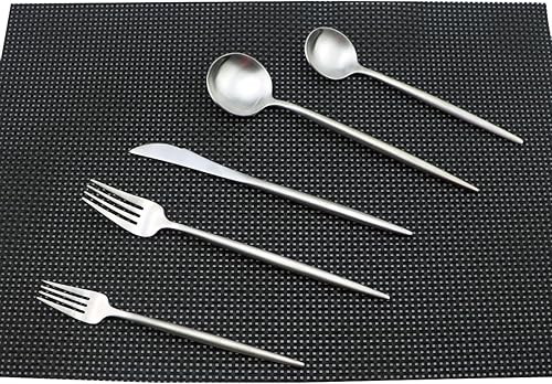 Miniatura 2 de Cubiertos, 20 piezas de cubiertos de acero inoxidable 1810, cubiertos de vajilla para 4