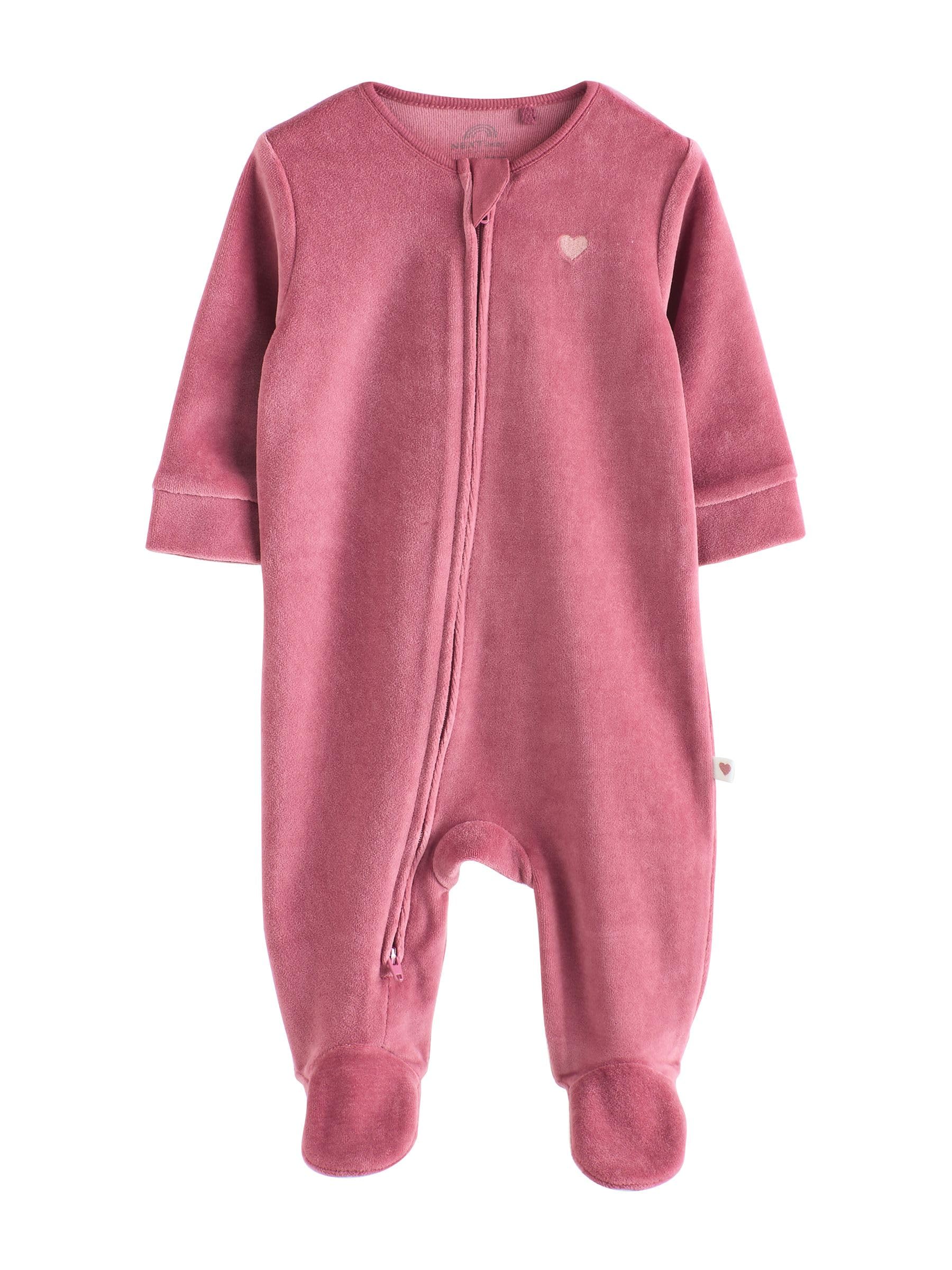 NEXT Bambina Confezione da 2 Tutine da Neonati in Velour
