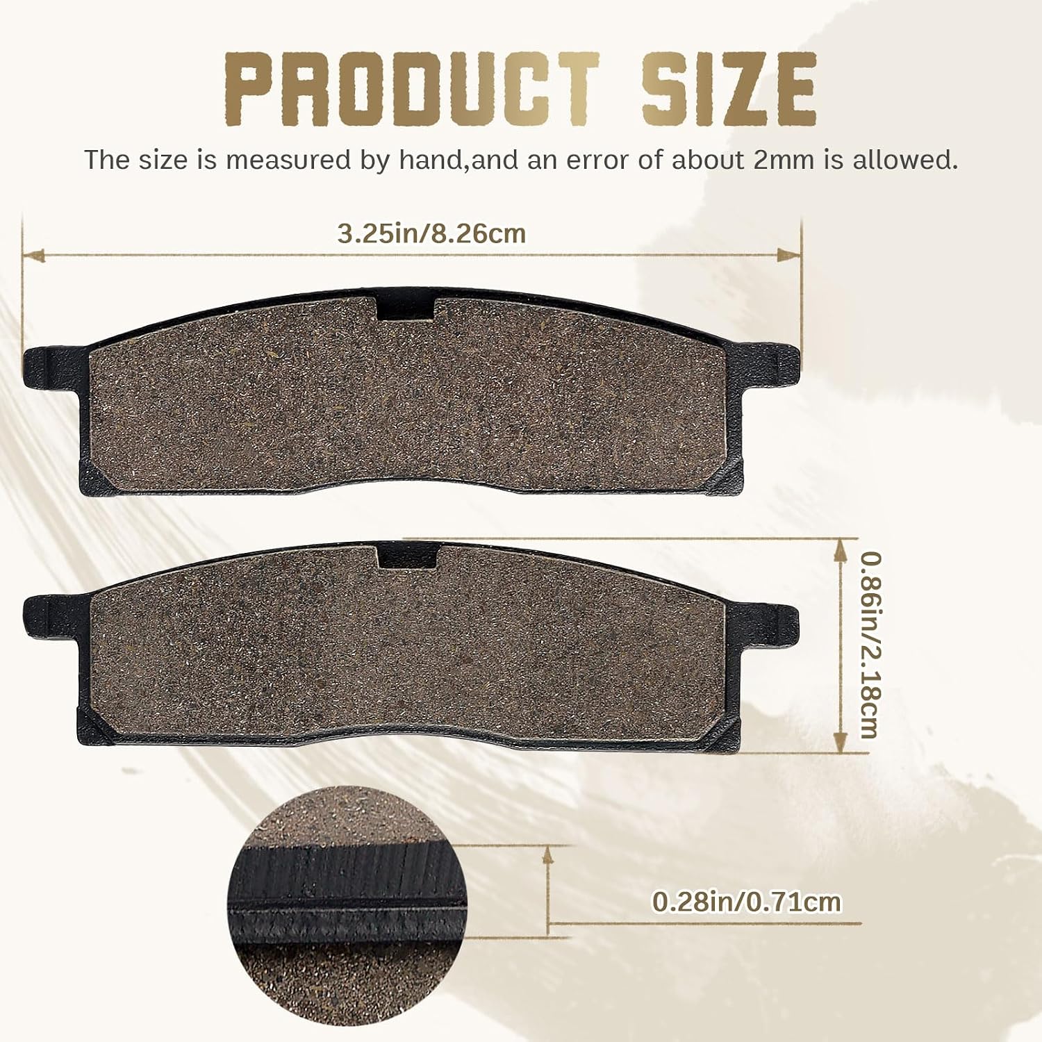 Front Brake Pads for Yamaha TTR125 TTR125L TTR125LE