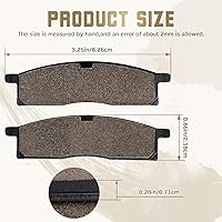 Vista 2 de Cyleto Pastillas de freno delanteras para Yamaha TTR125 TTR125L TTR125LE 2000 2001 2002 2003 2004 2005 2006 2007 2008 2009 2010-2015