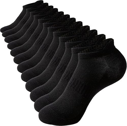 Irisbear Calcetines tobilleros para mujer, 6 pares de pestañas de corte bajo y no se ven atléticos, deportes y correr