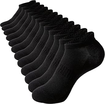 Womens Ankle Socks Athletic Cotton Running Low Cut Socks with Tab 6 Pairs