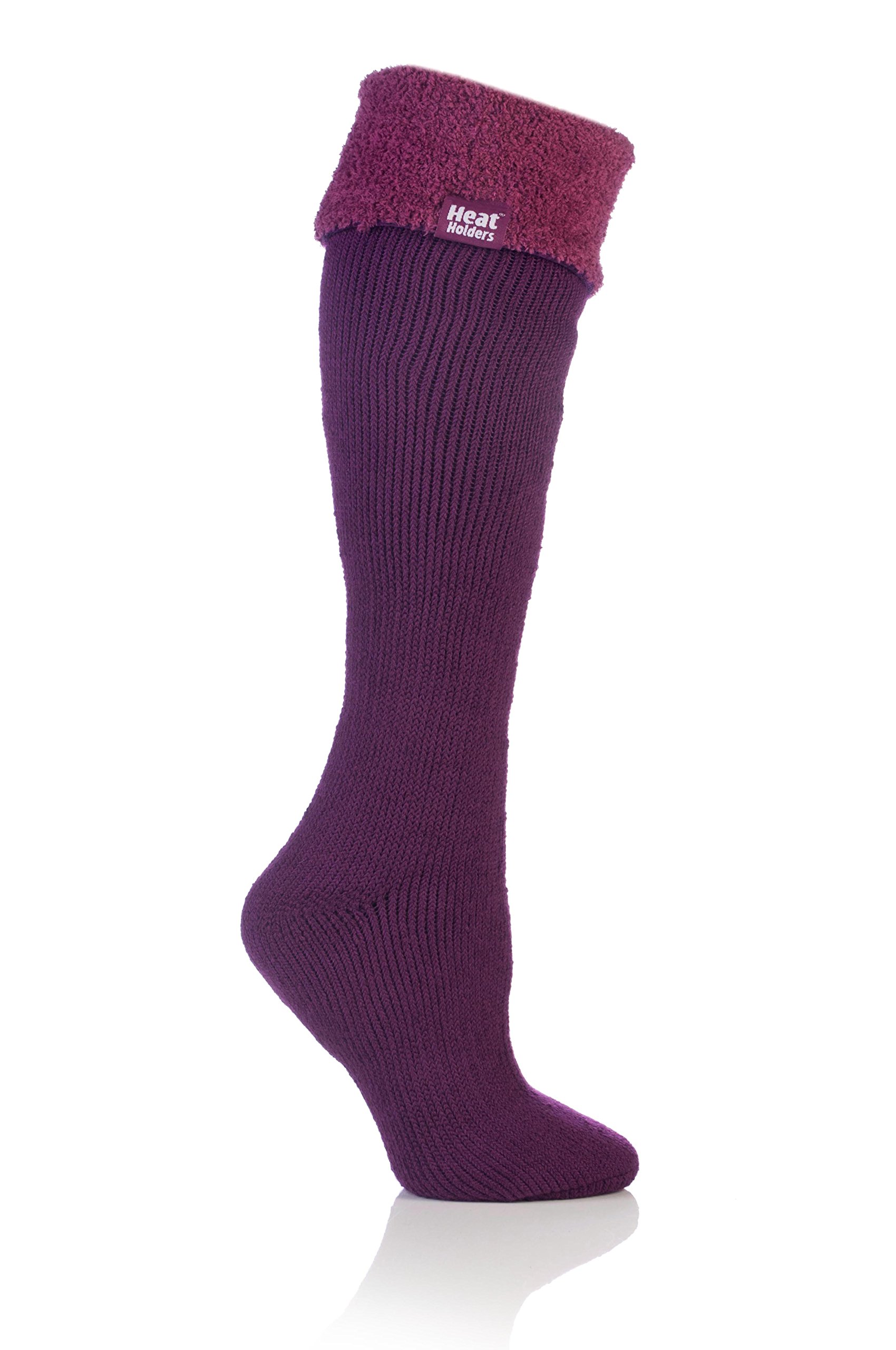 SOCKSHOP Heat Holders Women's Wellington Boot Thermal Socks - Fuchsia - Size 4-8