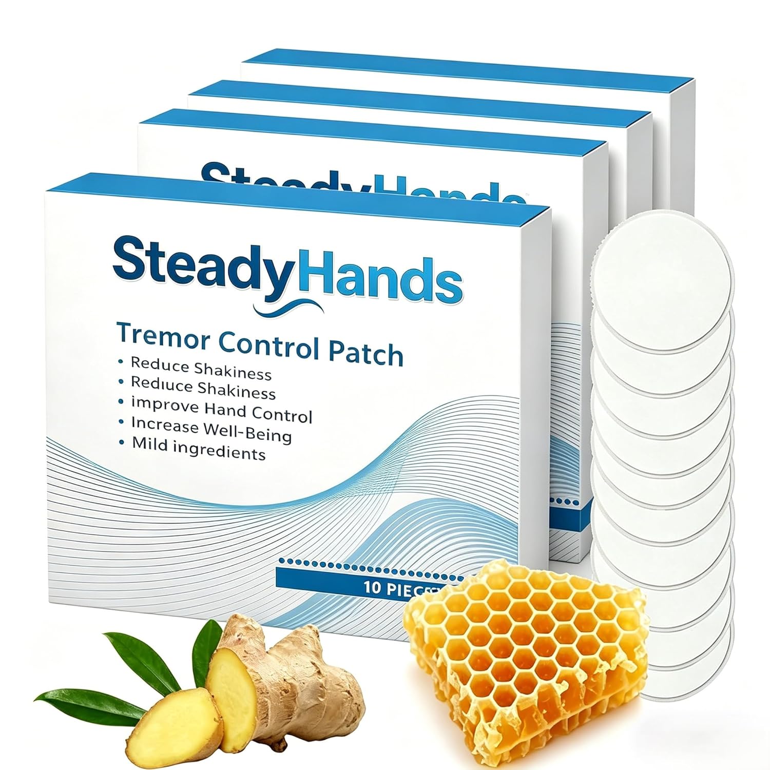 Ultra-Thin Breathable, Hand Patches, Soothing Stickers for 24-Hour Gentle Comfort (3 boxes)