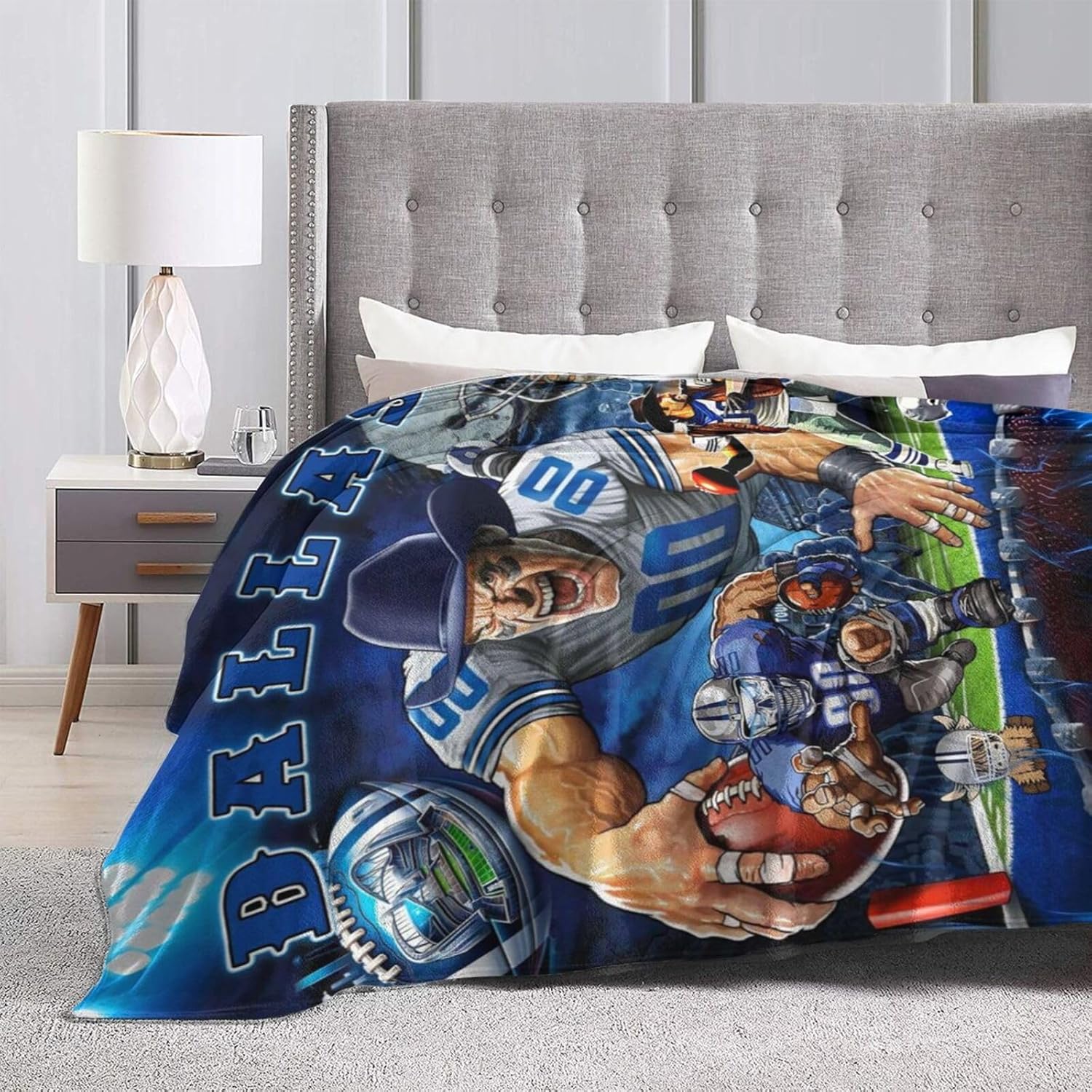 City Classic Football Throw Blanket Football Team Fan Gifts Soft Fleece Flannel Throw Blanket 60x50Inches Style1
