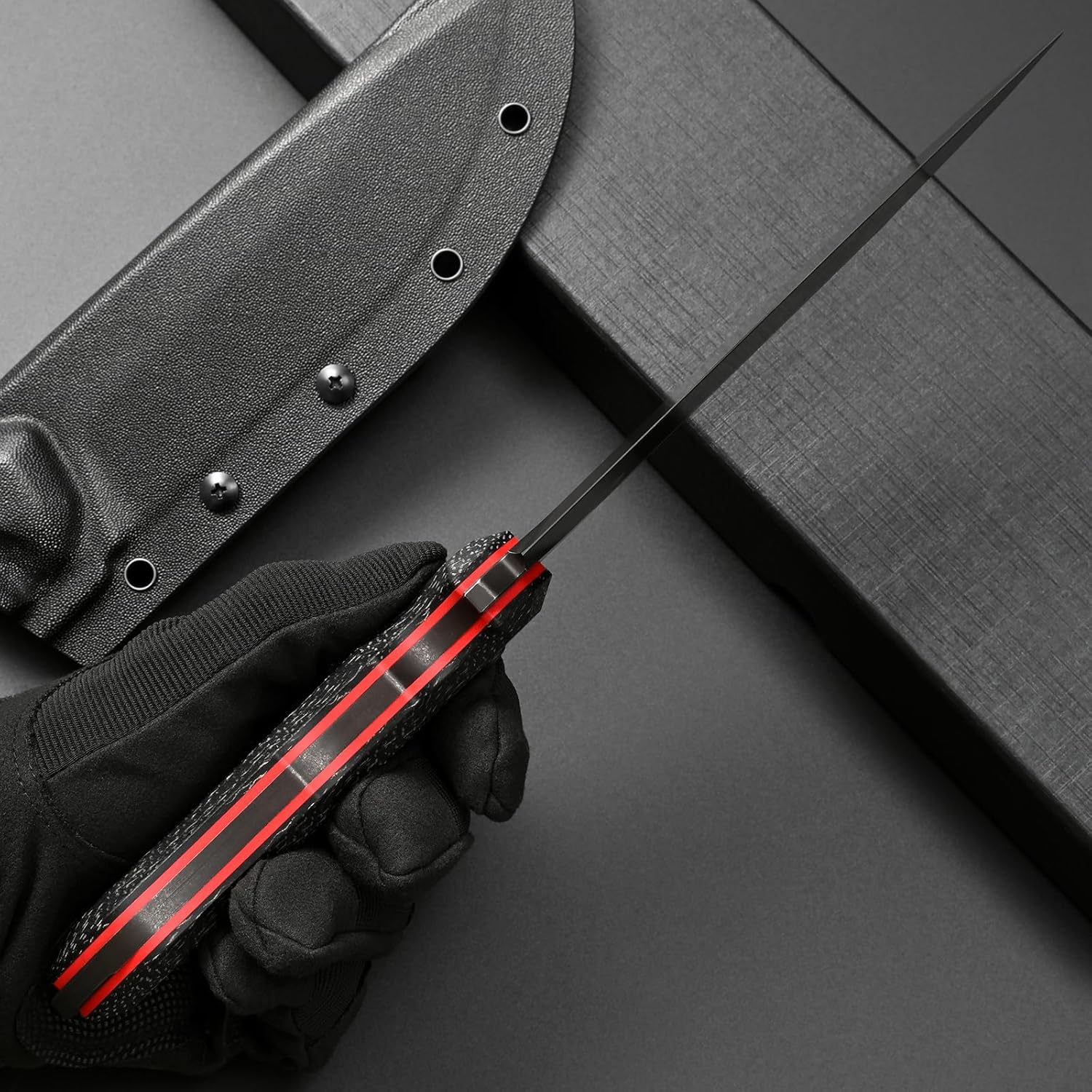 Eafengrow EF150 Fixed Blade Knife Sleipner Steel Blade Micarta Handle Full Tang EDC Tool Straight Knife for Working Camping Survival
