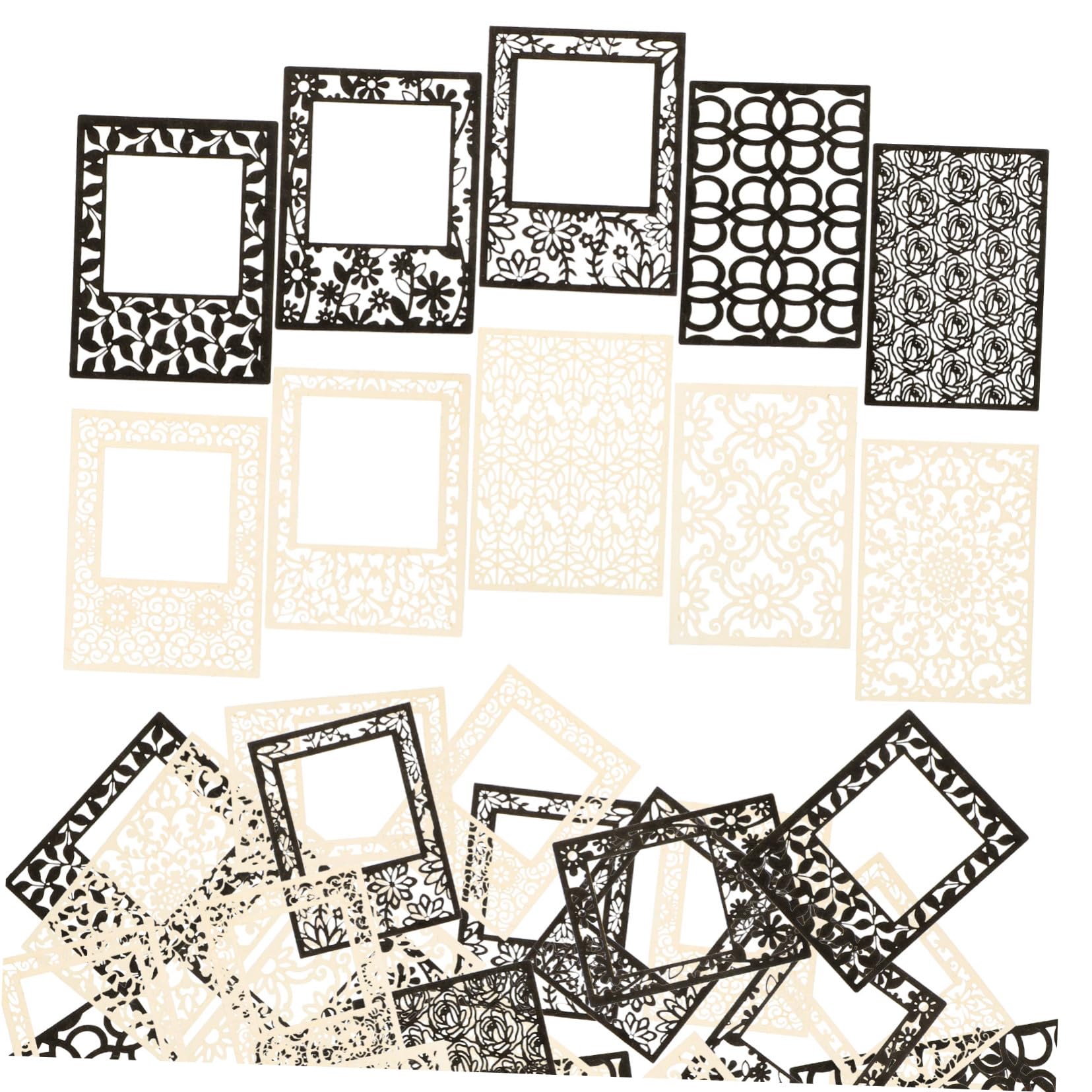 OSALADI 5 Series Papel Hueco En Arte De Papel Álbum De Recortes Artesanía Texturizado Accesorios Para Álbumes De Recortes Materiales Para Álbumes De Recortes 40 Hojas*5