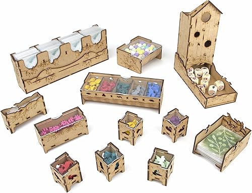 Miniatura 2 de TowerRex Organizador para juego de mesa Wingspan y expansión europea, expansión de Oceanía, inserto de almacenamiento, no para Asia