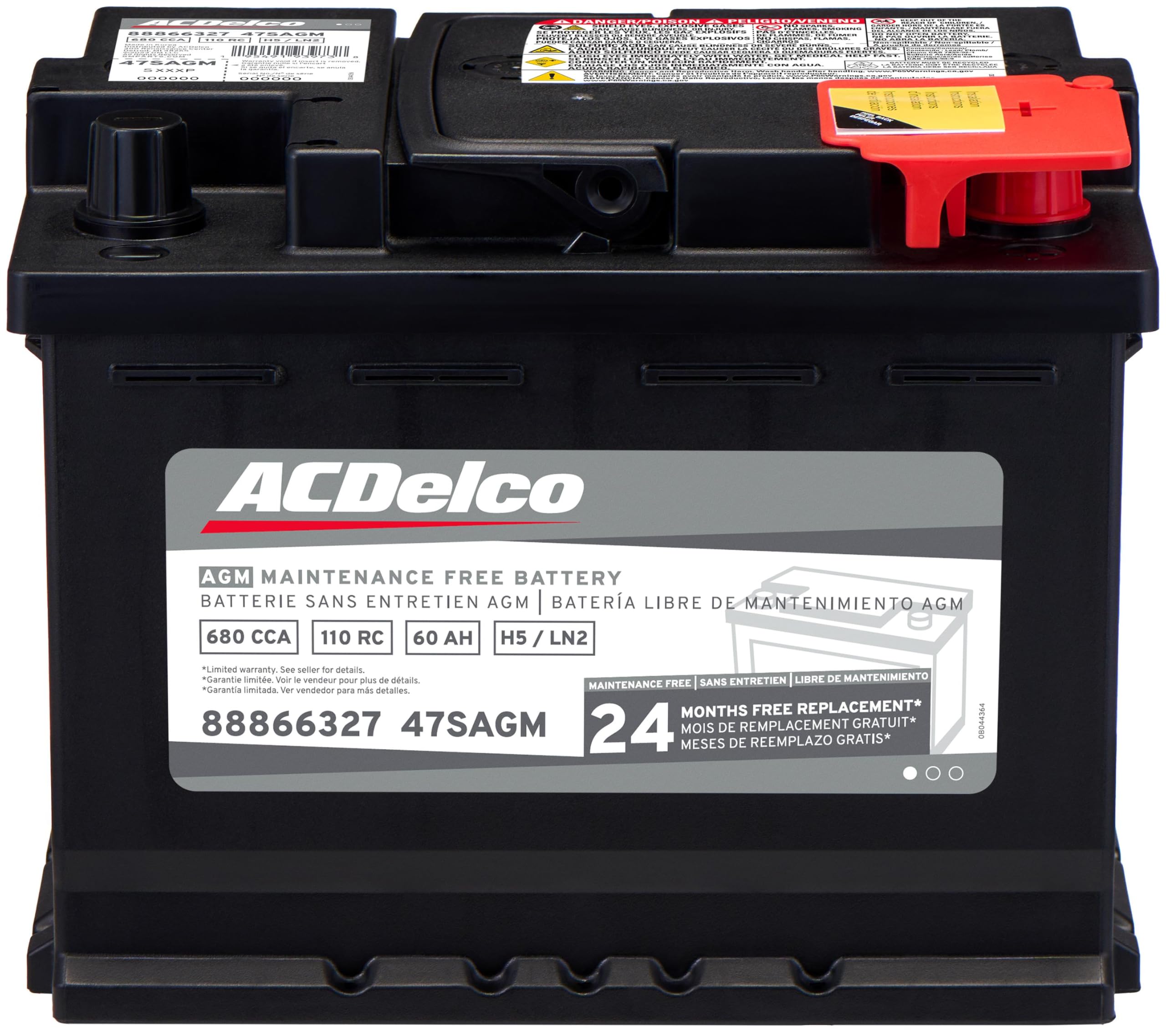 ACDelco Silver 47SAGM (88866327) 24 Month Warranty AGM BCI Group 47 Battery-picture-22