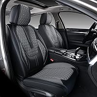 Vista 28 de Coverado Juego completo de fundas de asiento de automóvil, fundas de asiento de piel de napa para automóvil, protector de asiento de automóvil