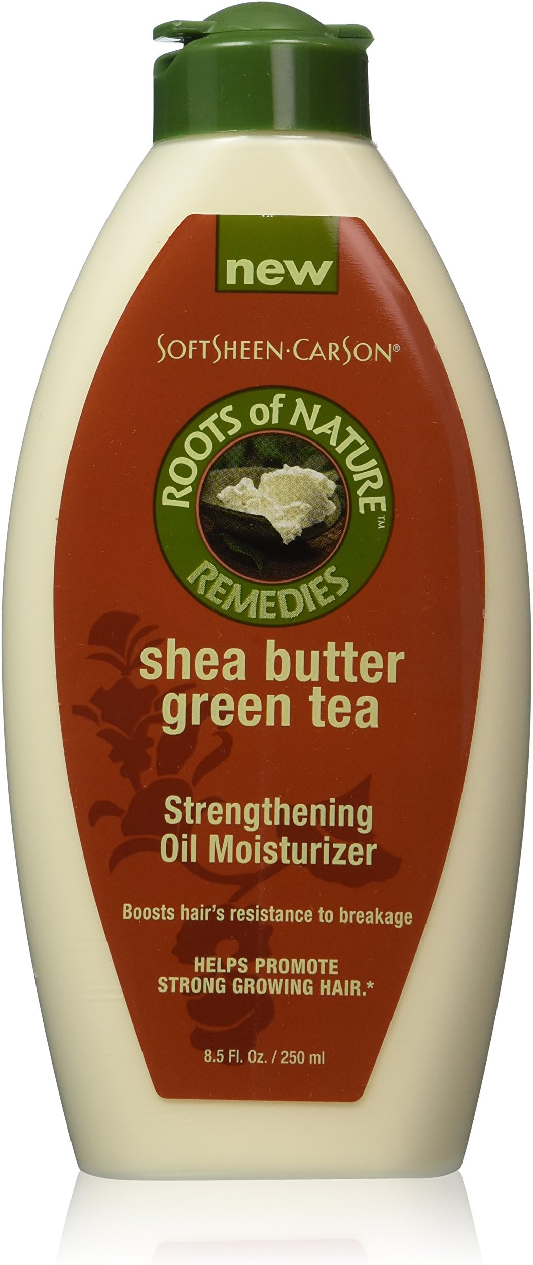 Roots Of Nature Strengthening Oil Moisturizer With Green Tea and Shea Butter, 8.5 oz