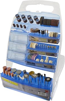 150pc Rotary Tool/Die Grinder Stone Sand Paper Accessory Cutting Kit TE367