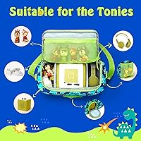 Vista 2 de MaidMAX Estuche de transporte portátil compatible con Tonies Kids reproductor de audio para niños y personajes de figuras Tonies, caja de transporte