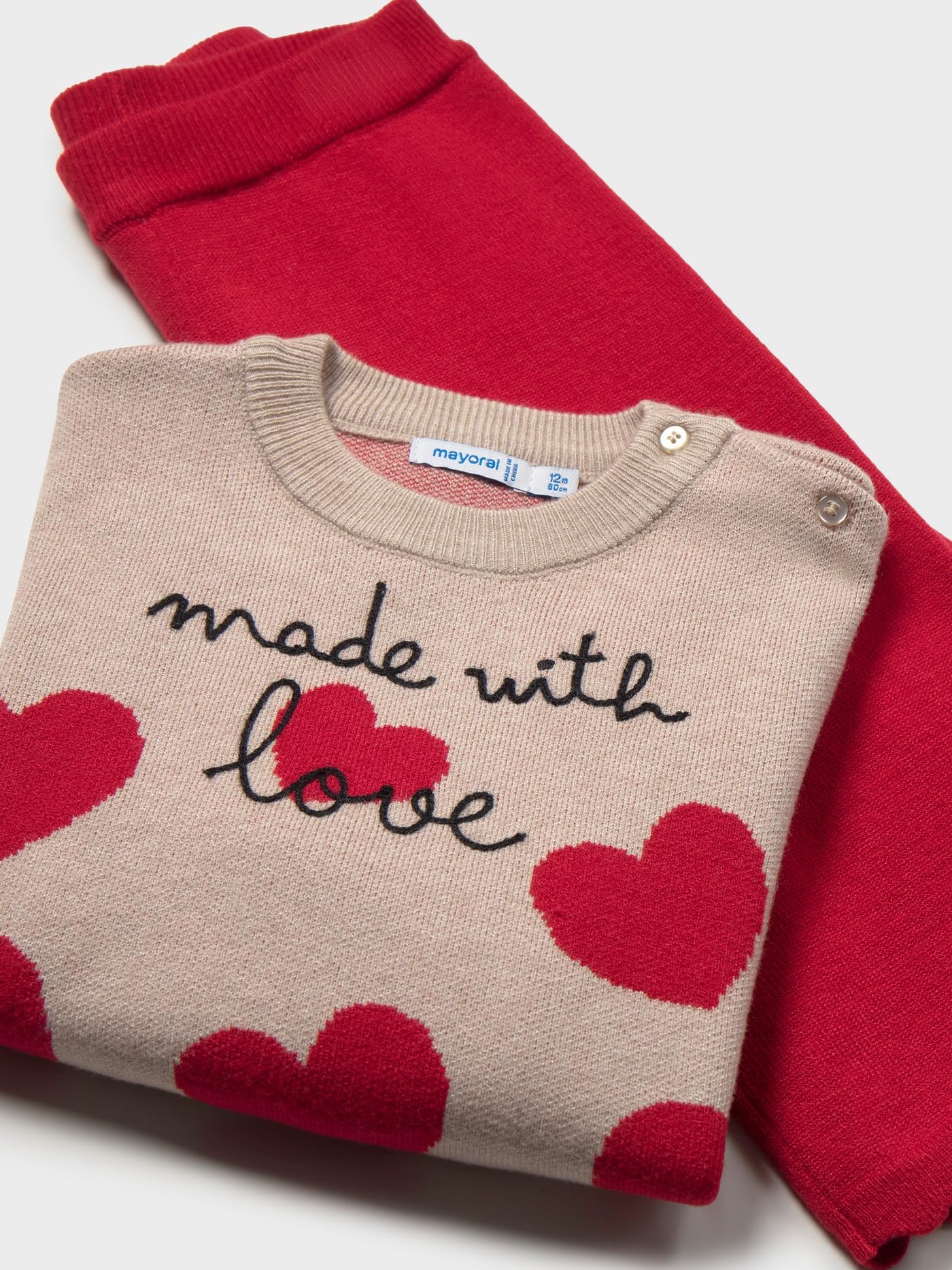 Mayoral Set Hose Trikot für Baby - Mädchen Rot