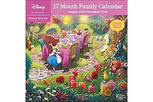 Disney Dreams Collection by Thomas Kinkade Studios: 17-Month 2023-2024 Family Wall Calendar