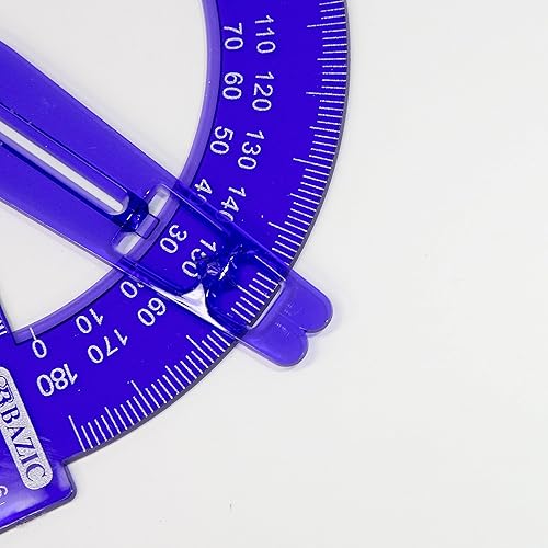 Miniatura 6 de BAZIC Products Juego de geometría con brújula de lápiz, regla de escala, lápiz de madera HB, brújula y transportador para estudiantes y