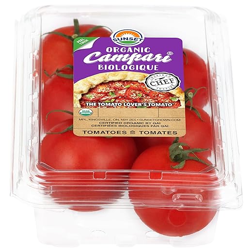 Sunset, Organic Campari Tomatoes, 12 oz