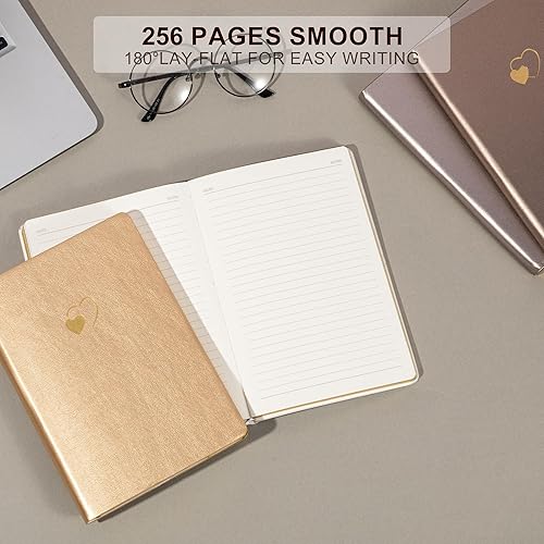 Miniatura 52 de CAGIE Lined Journal Notebook for Women and Girls 256 Pages Cute Diary with Heart-Shaped Leather Journals for Writing A5 Soft Cover Notebooks for