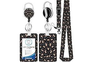 Cheetah Lanyard with ID Holder
