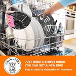Air Fryer Replacement Tray for Ninja AF101 4 QT AF161 Max XL AF150 XL Air Fryer, 8.2'' Round Food Grade Air Fryer Grill Pan Grill Plate Crisper Plate Parts Accessories Rack,Dishwasher Safe