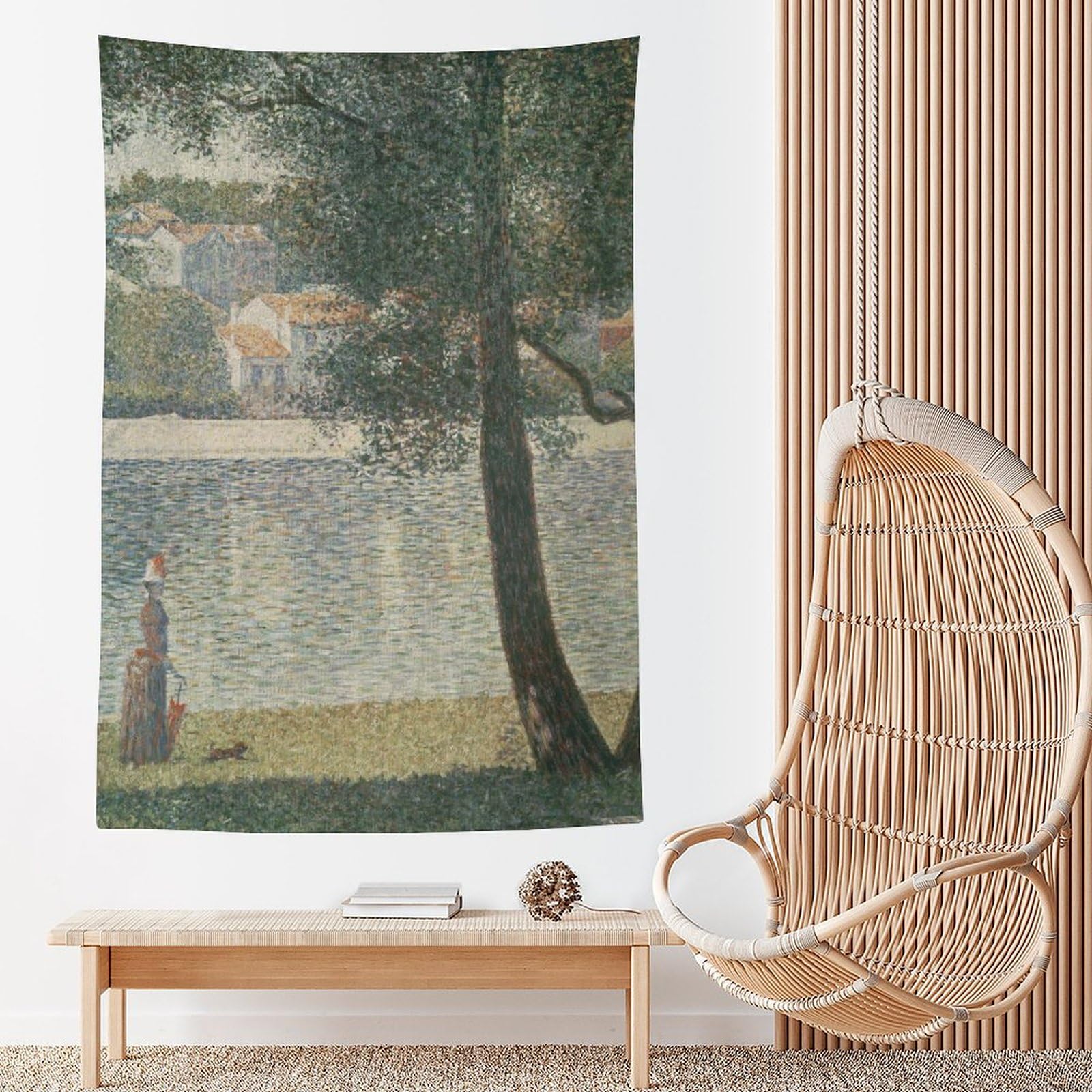 Amazon.co.jp: ジョルジュ・スーラによる1885年クールボワのセーヌ川