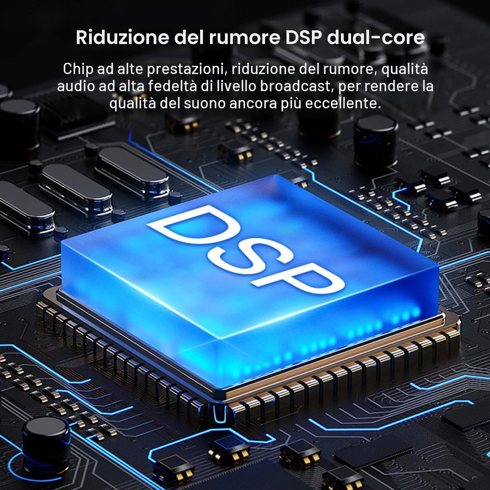 Docooler Scheda audio live esterna, scheda audio per mixer, per live streaming, registrazione musicale, karaoke, canto, gaming, 16 velocità di commutazione, 12 effetti speciali, 4 effetti