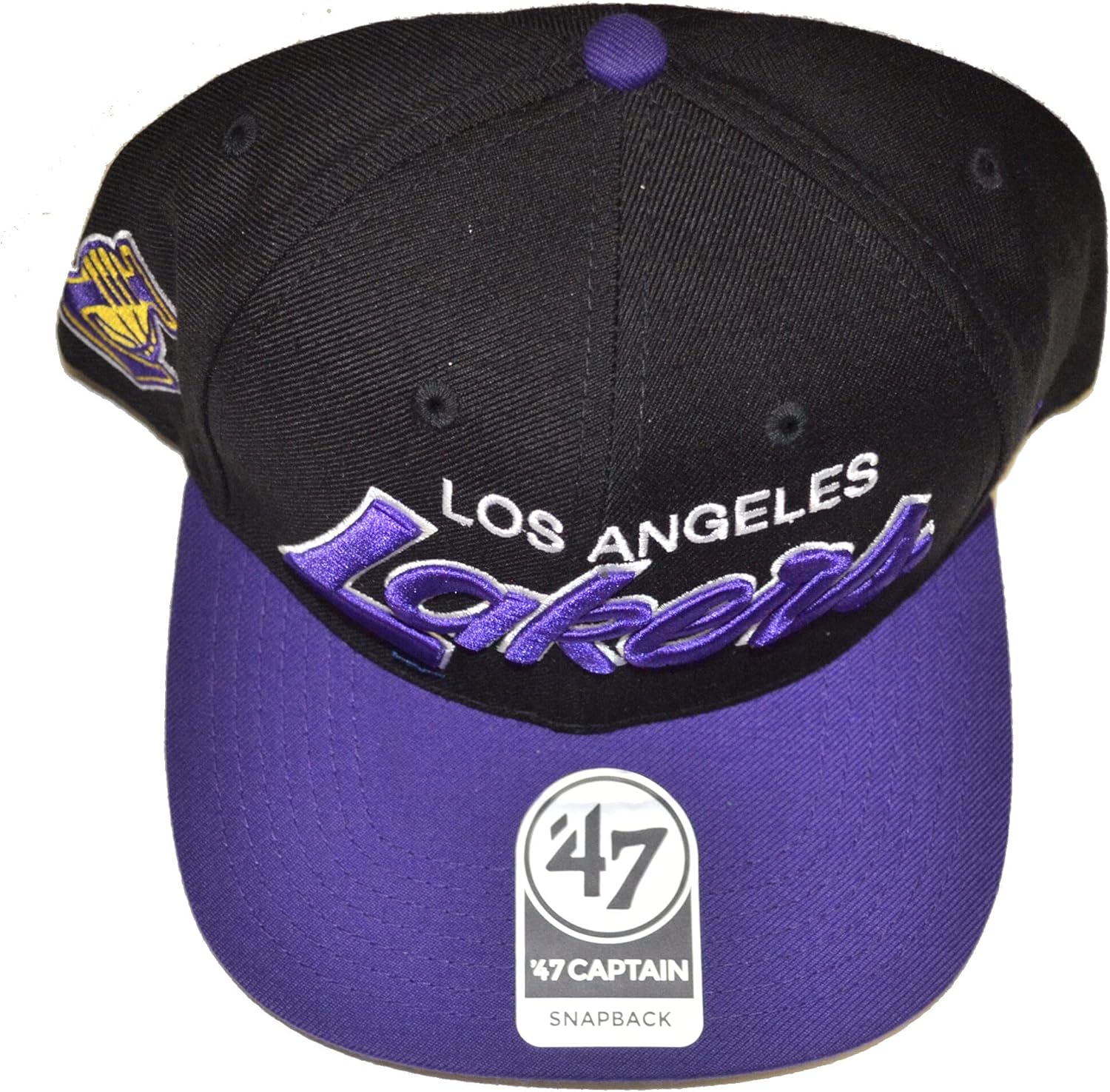 47 Brand Sure Shot Captain Adjustable Cap - NBA, Structured 6-Panel, Flat Bill Baseball Hat