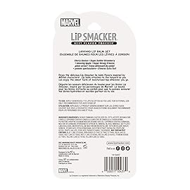 Lip Smacker Marvel, 4 piece lanyard set, lip balm for kids - Iron Man, Captain America, Spider Man, Hulk