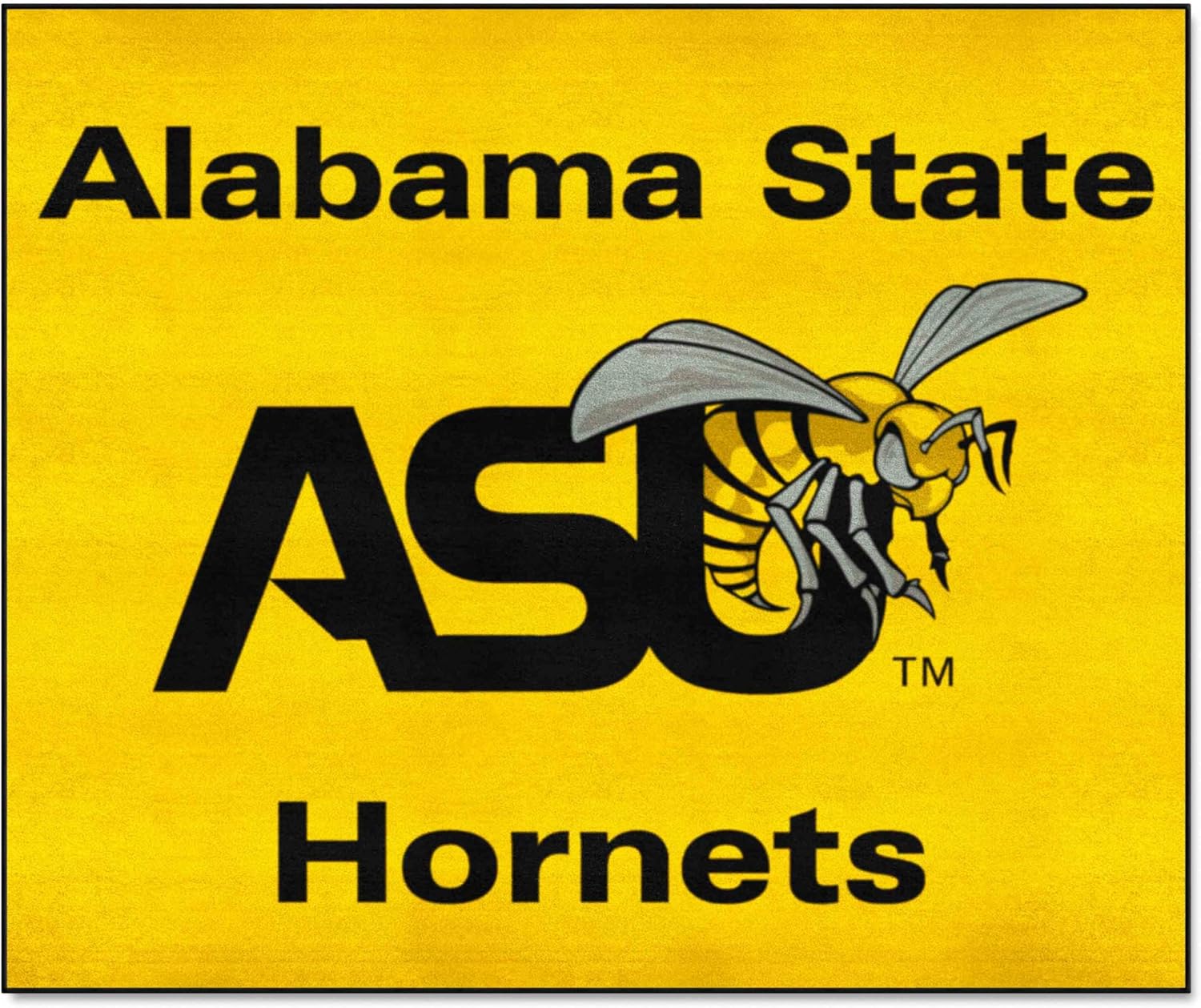 FANMATS 294 Alabama State Hornets Tailgater Rug - 5ft. x 6ft. Sports Fan Area Rug, Home Decor Rug and Tailgating Mat