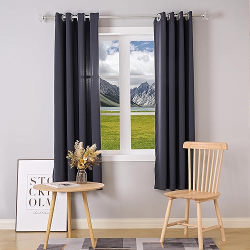 Miniatura 6 de Paquete de 2 barras de cortina para cortina, barra de cortina cuadrada acrílica, barra de cortina de 34 pulgadas de diámetro, longitud ajustable de