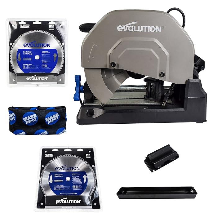 Buy Evolution S380CPS Heavy Duty 15 Inch Metal Cutting Chop Saw W/one
